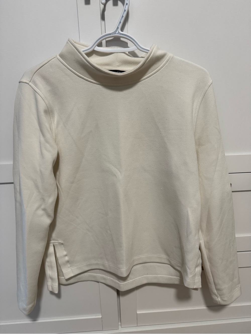 RW&CO. Cream Mock Neck Sweater